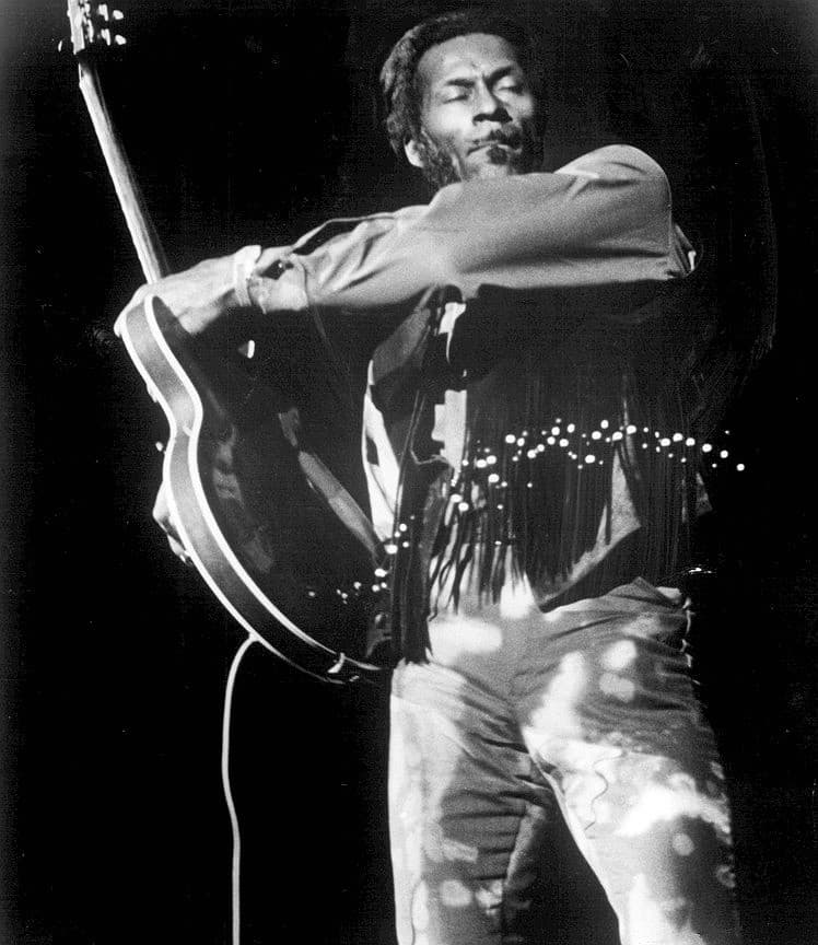 Chuck Berry performing in 1971