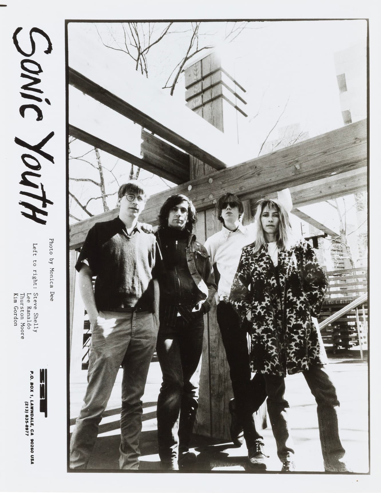 Sonic Youth SST publicity photograph, 1987