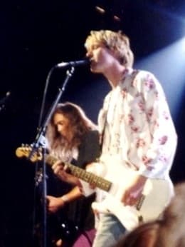 Kurt Cobain at the 1992 MTV Video Music Awards