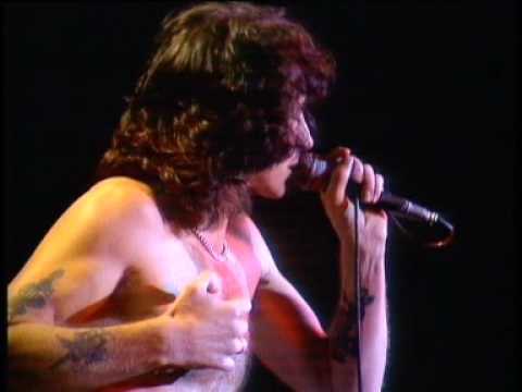 Bon Scott on stage, 1979