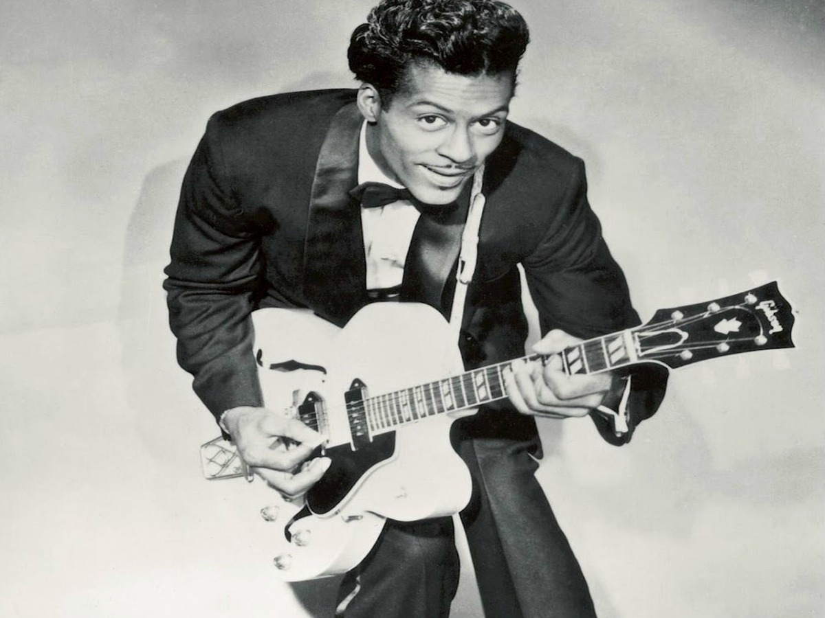 Chuck Berry with Gibson, circa 1958