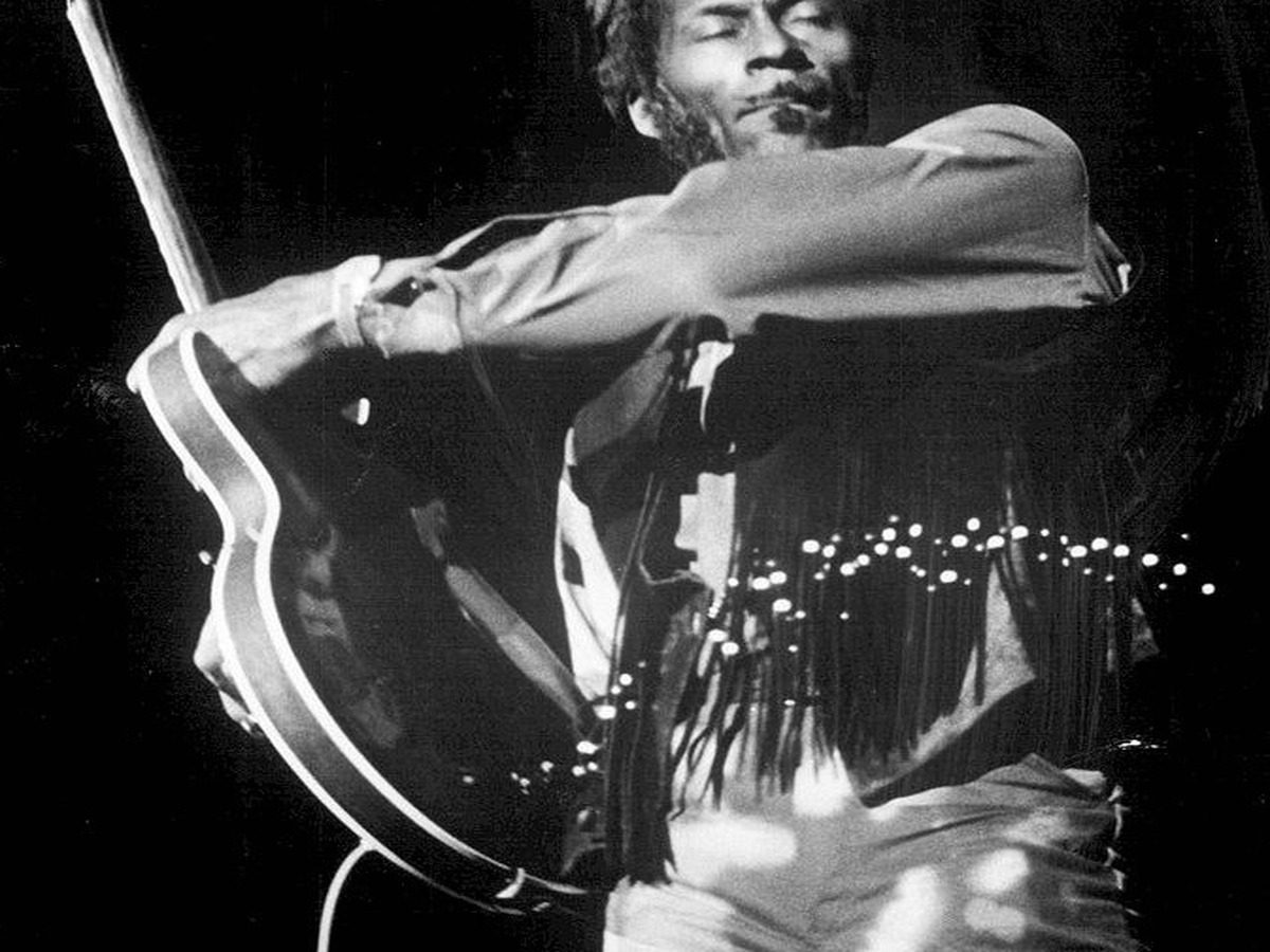 Chuck Berry on stage, 1971