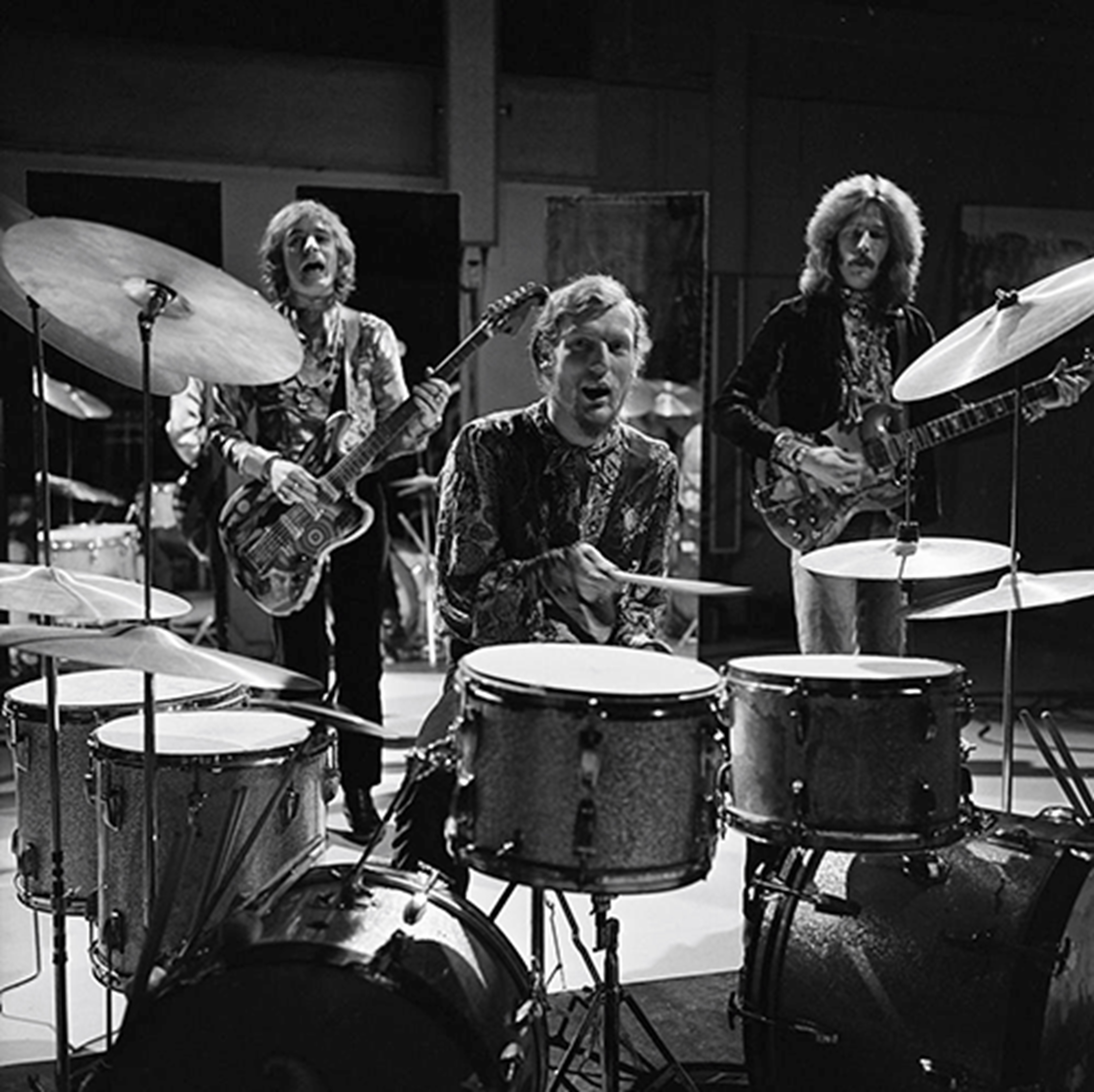 Cream on Dutch TV program Fanclub, 1968 — Jack Bruce, Ginger Baker, Eric Clapton