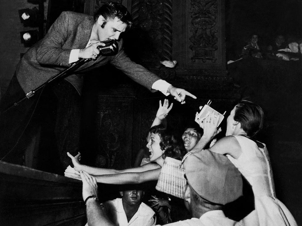 Elvis Presley at the Olympia Theater, Miami, 3 August 1956