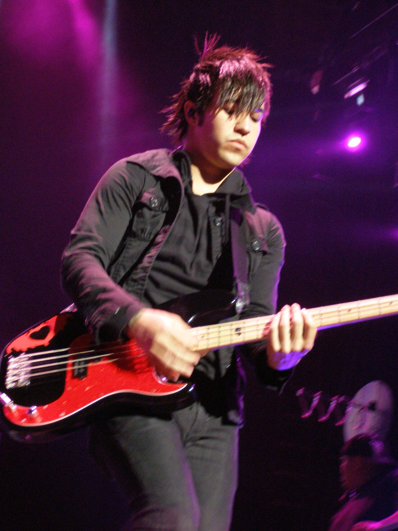 Pete Wentz with Fall Out Boy, May 2007