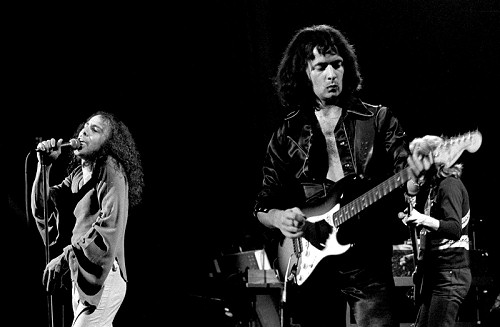 Ronnie James Dio and Ritchie Blackmore with Rainbow, Oslo, 27 September 1977