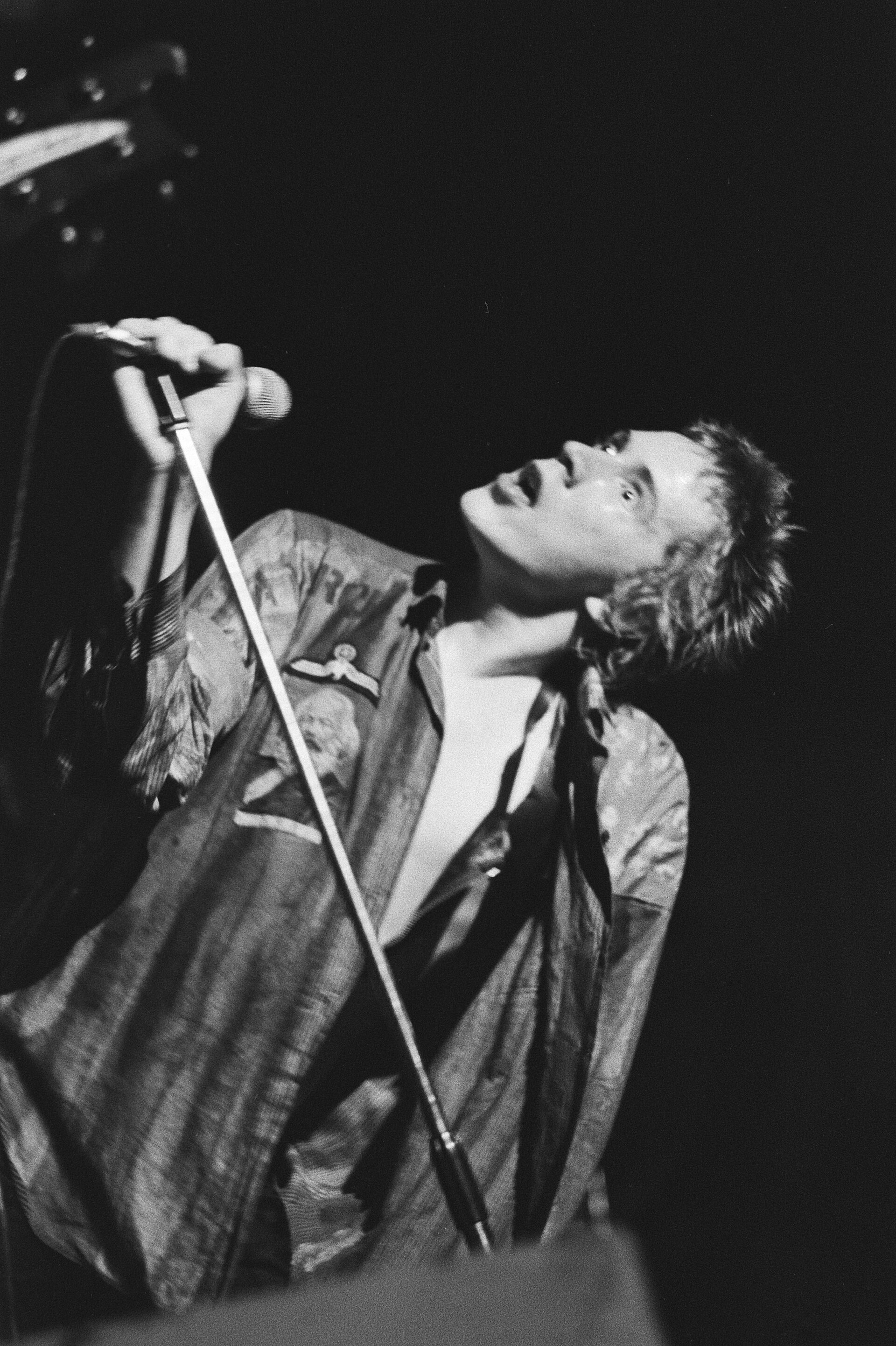 Johnny Rotten with Sex Pistols at Paradiso, Amsterdam, 1977