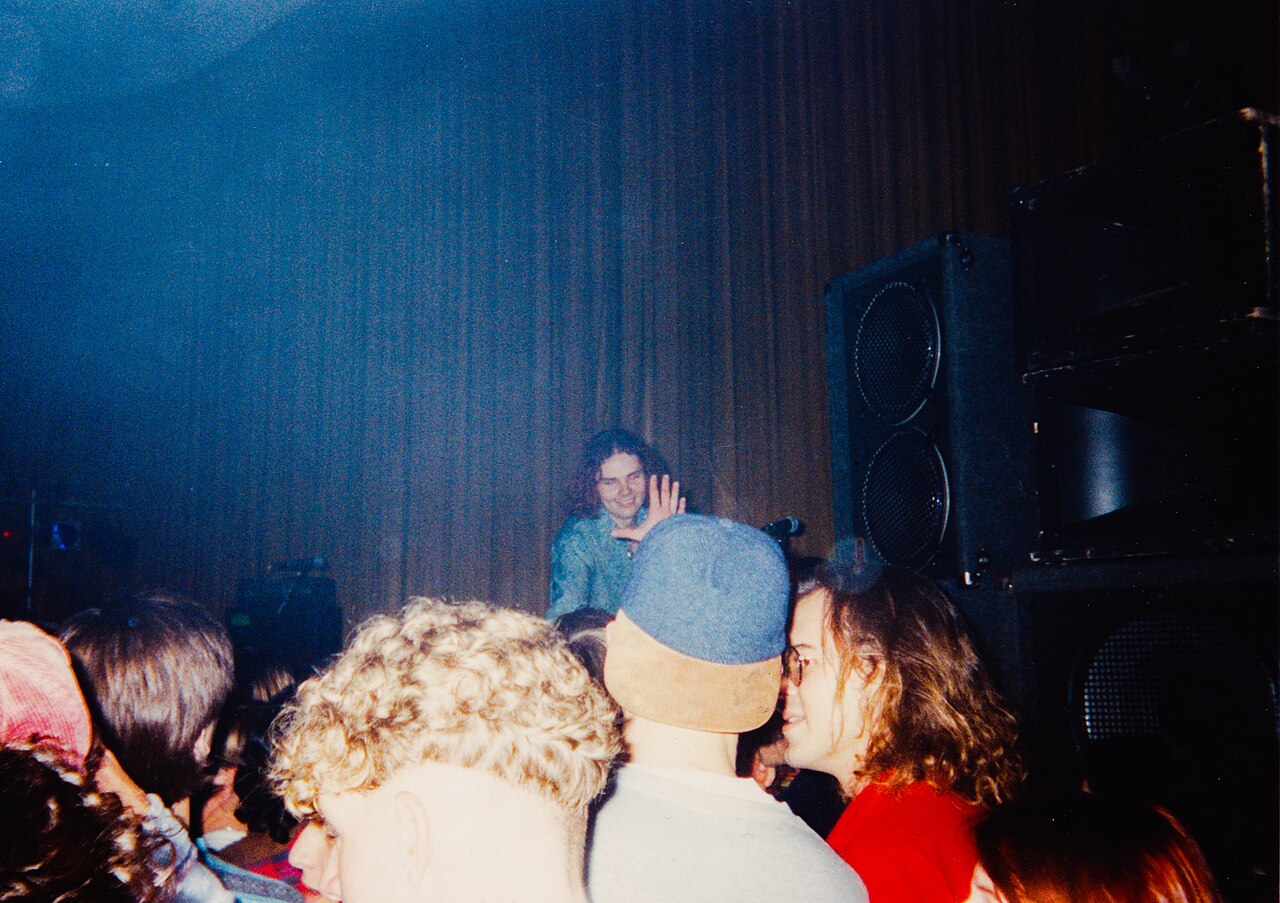 Billy Corgan with the Smashing Pumpkins, 12 December 1991