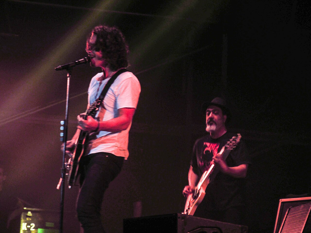 Chris Cornell and Kim Thayil with Soundgarden, 2015
